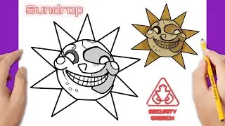 How To Draw Sundrop | How To Draw Five Nights at Freddy's Security Breach