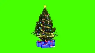 Christmas Tree Animation Green Screen | 4k royalty free videos ||Green Screen Effect
