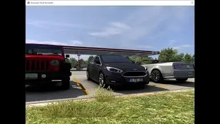 American Truck Simulator: Ford Focus Night Drive!