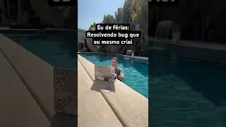 Vida de um programador de férias #shorts