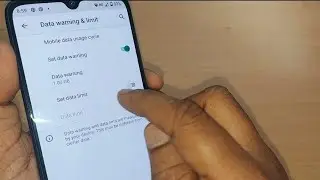 how to set data warning and data limit on android phone