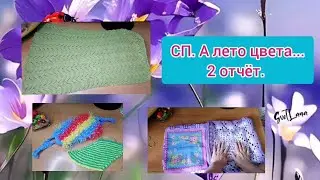 СП. А лето цвета... 2отчет.Вяжу 2 платья. Сумка Бабушкин квадрат почти довязана.Мочалка готова.