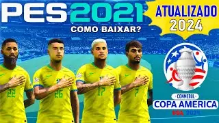 Como baixar PES 2021 atualizado PC | com Copa América 2024
