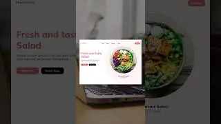 Design a fresh & delicious salad website hero section with me in Figma