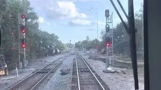 Sunrail cabride footage of the new double track construction in Kissimmee, Florida.