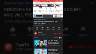 Pewdiepie Almost lost to T-Series 😱😱😱