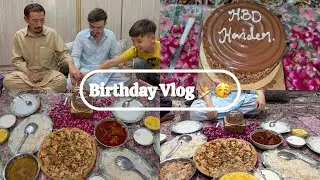 BIRTHDAY VLOG 🎉🥳HAIDER KO SURPEISE DIYA SAB NE 🥰 LARGE PIZZA GHAR PE BANAYA WITHOUT OVEN #raziahyder