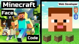 Minecraft Character Face using HTML and CSS | MINECRAFT