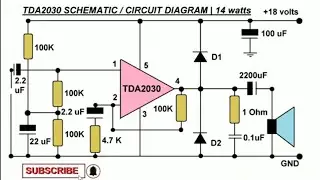 TDA2030 audio Amplifier Circuit Diagram tda2030 subwoofer amplifier circuit Amplifier Connection Diy