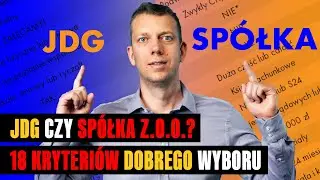 18 Różnic Między JDG a Spółką z o.o.