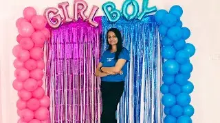 Baby Shower Decoration Ideas At Home ,Pink And Blue Decoration