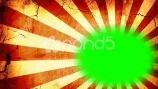 Retro Stripes Animation - Green Screen - Video Background