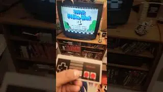NES Nintendo switch online controller on an actual NES?! #nes #retrogamingconsole #retrogaminglife