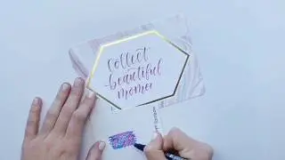 Create beautiful lettering with Tombow Fudenosuke Colors!
