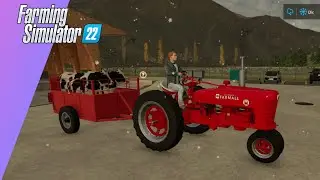 NEW Farmall Tractor in Farming Simulator 22 - Open the trailer to see!