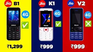 Jio Bharat B1 Vs Jio Bharat V2 Vs Jio Bharat K1 Karbonn 🔥 | Best Cheapest 4G Phone?