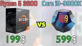 Ryzen 5 3600 vs Core i9-9900K vs Ryzen 7 2700X First Benchmarks!