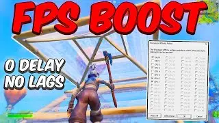 Fortnite FPS BOOST - How to Instantly Boost FPS in Fortnite (fps & input delay)