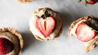 Berry Cheesecake Cups | Fruit-Sweetened, Vegan