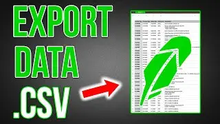 How To Export .CSV Files From Robinhood | Export Trade Data