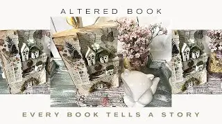 Altered Book | Book art | Book Village | Altered Book Decor