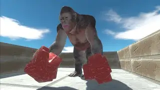 goro with god's hand death run 😱😱 ARBS animal revolt battle simulator