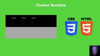 How to Make a Footer using HTML and CSS | HTML & CSS Tutorial