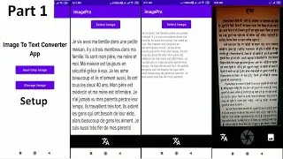 Text Recognition App | ML Kit | OpenCV | Android Studio | Part 1: Setup