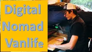 VAN TOUR! 22 Year Old Creates Affordable DIY Adventure Van  -  Creative Vanlife Office Set-Up