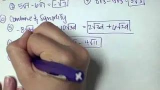 Adding/Subtracting Radicals