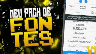 Meu Pack de Fontes V1 (+500 Fontes + Donwload)