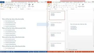 How to convert Microsoft Word document to PowerPoint Presentation
