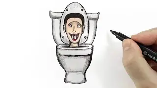 How to draw a SKIBIDI TOILET
