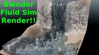 Blender Fluid Simulation - Final Render from Live Stream