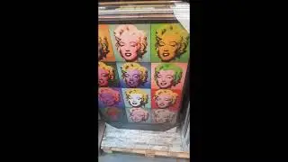 Cuadro en lienzo Marilyn Monroe, Pop Art, Estilo Warhol cine películas 