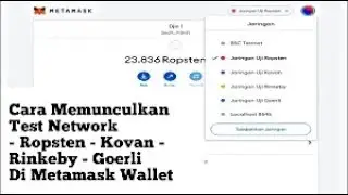 Cara Menampilkan Jaringan TESTNET METAMASK