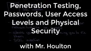 1.4.2 Penetration Testing User Access Levels Physical Security
