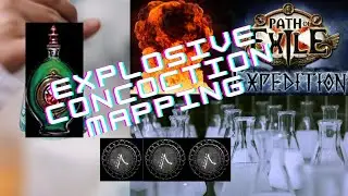 3.15 Explosive Concoction PoE Map Showcase with only Tabula and 