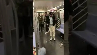 Man Throws Rats in NyC subway rider .