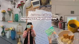 Morning to night routine🎀*Aesthetic* vlog Bangladeshi🇧🇩✨Living alone & Study vlog 📖📚