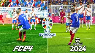 EA Sports FC 24 vs eFootball 2024 | Signature Free Kick Styles