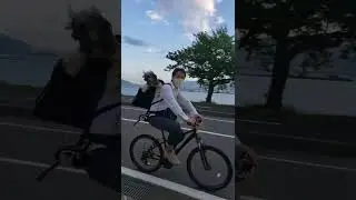 biking with coco and airi
