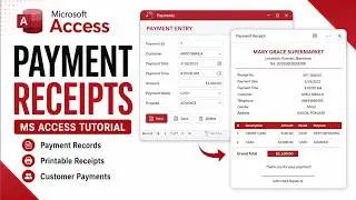 How to create Customer Payment Receipts in ANY Microsoft Access Database Project