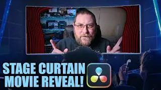 Learn TRACKING to do the Stage Curtain Movie Reveal in Davinci Resolve 20!