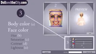 Make your own doll face on Dollandthecity com   Easy tutorial