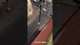 Guy goes down New Super Mario Bros flagpole