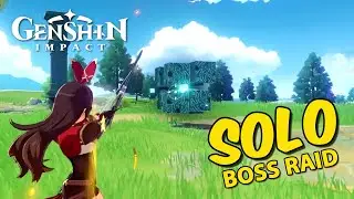 Genshin Impact CBT - Solo Boss Raid Anemo Hypostasis