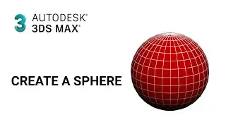 Autodesk 3DS MAX Tutorial - create a sphere / Change a sphere colour / Change a sphere radius....