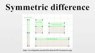 Symmetric difference