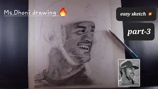 MS.DHONI drawing ❤️ /tutorial/for beginners/Step by step/ inspired by @SouravjoshiArts
